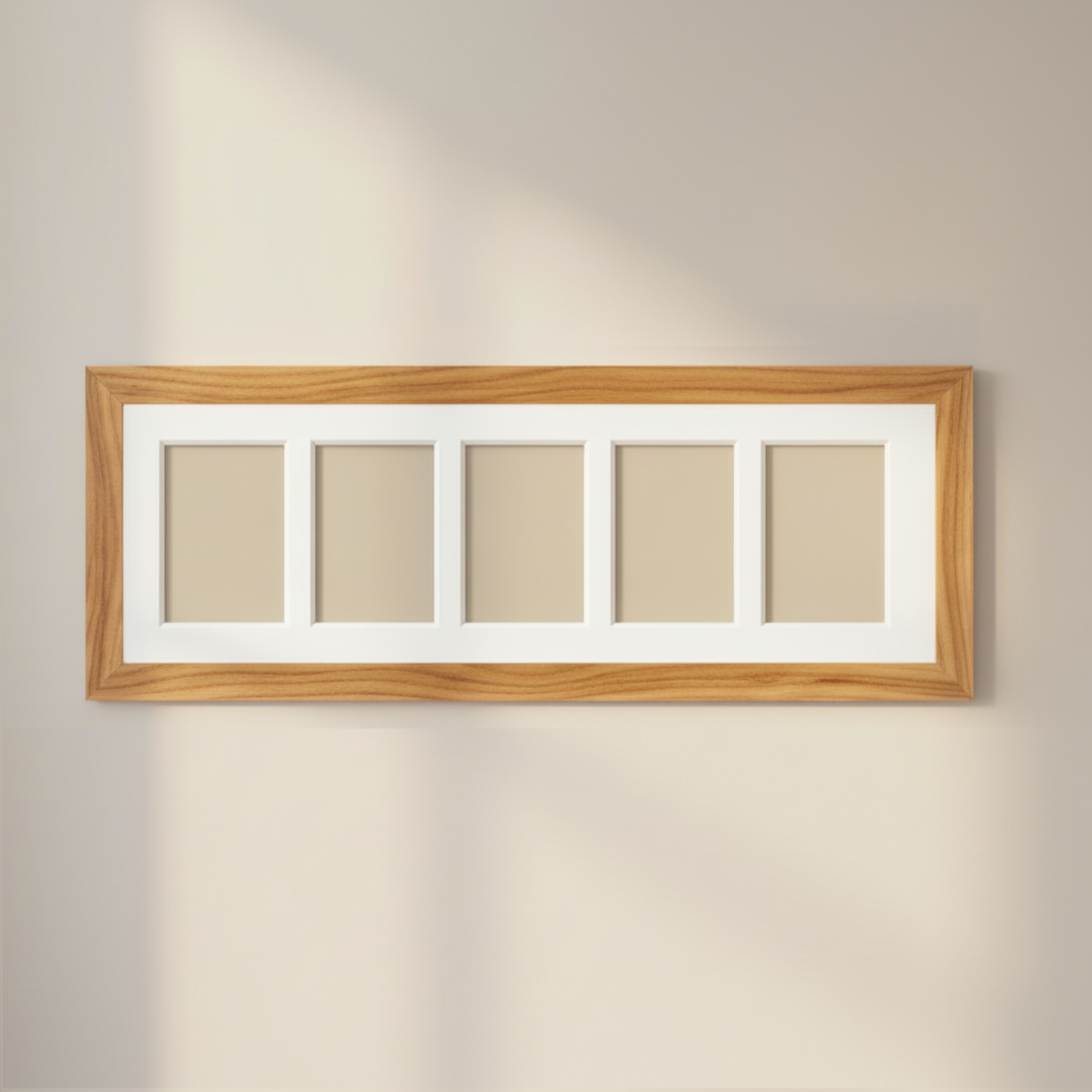 The Linear Five Frame in Teak