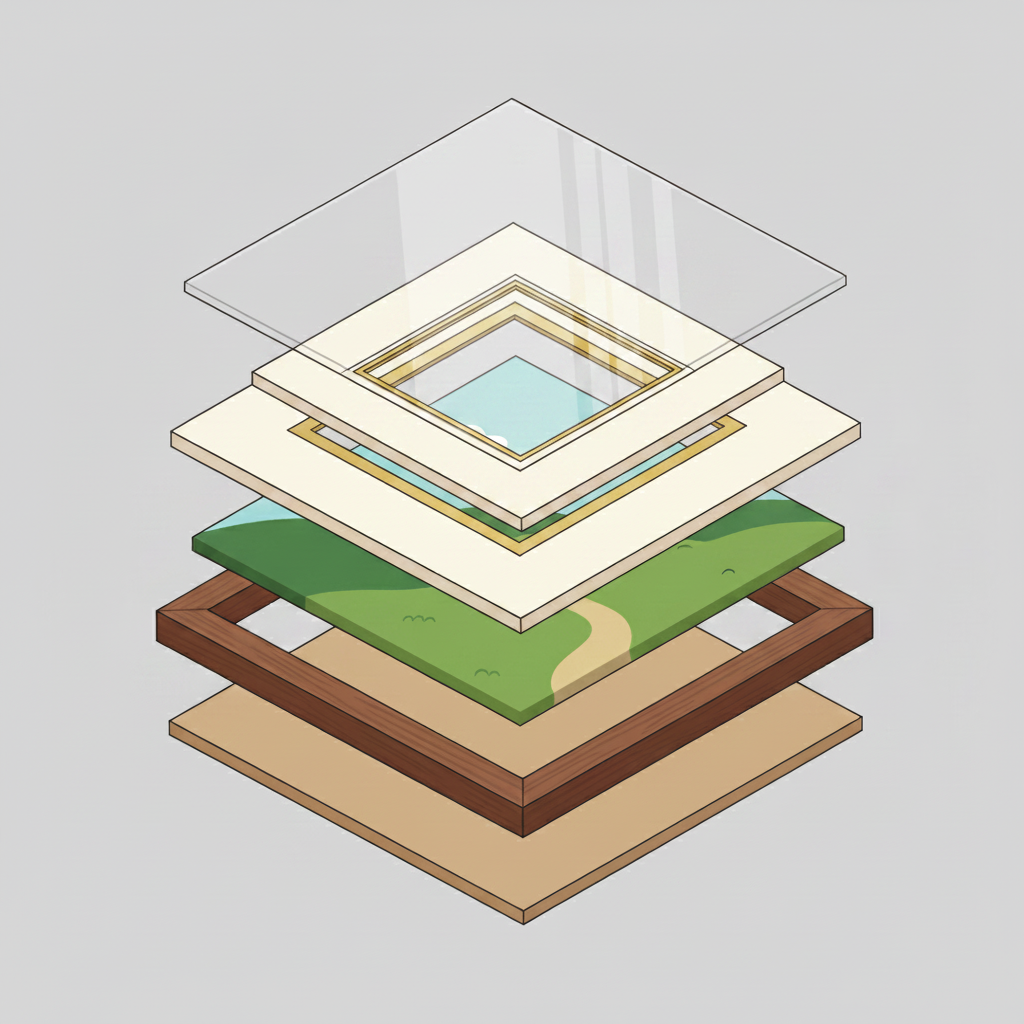 Understanding Frame Components: How Backboard, Mat, Glass &amp; Frame Shape the Artwork