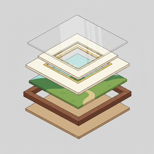 Understanding Frame Components: How Backboard, Mat, Glass &amp; Frame Shape the Artwork