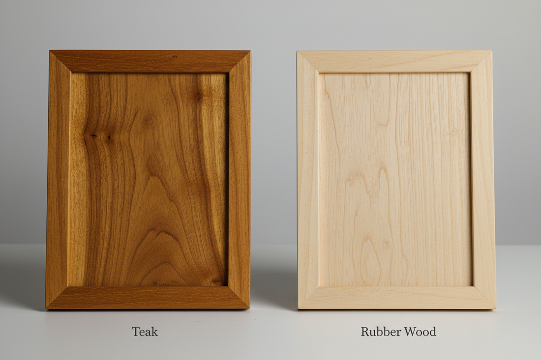 Teak vs Rubber Wood Frames: What to Choose?