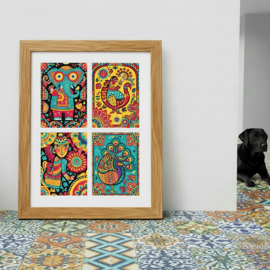 Fourfold Portraits - Rubber Wood