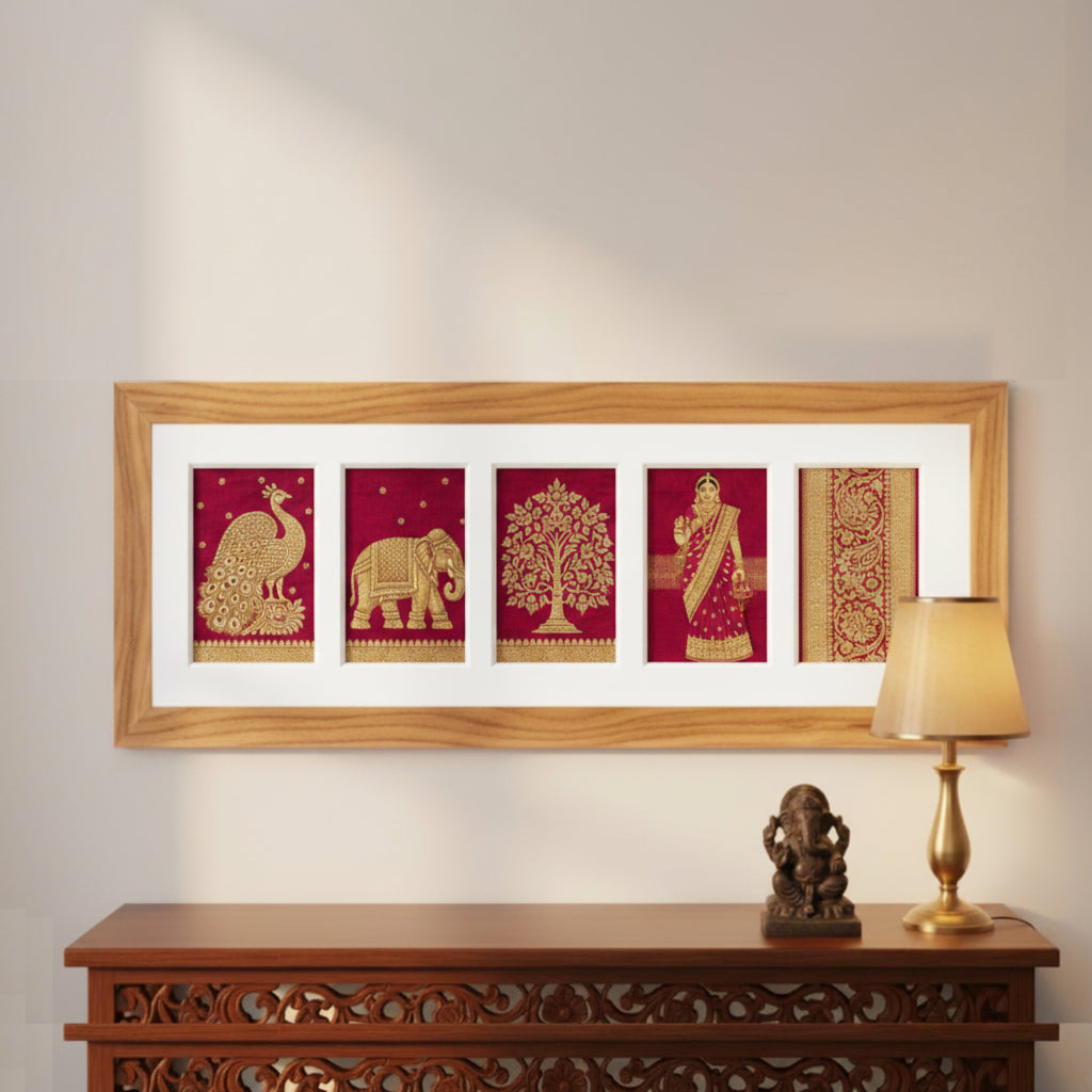The Linear Five Frame in Teak
